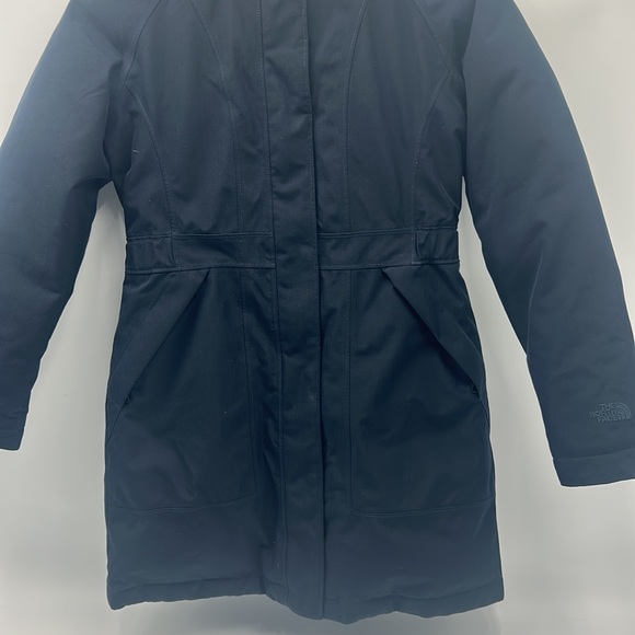 THE NORTH FACE ARCTIC DOWN PERKA JACKET WOMEN SIZE SMALL URBAN NAVY BLUE - Picture 3 of 14